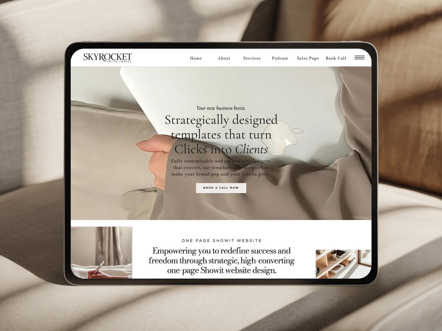 Showit Tricia Digital Marketing Website Template
