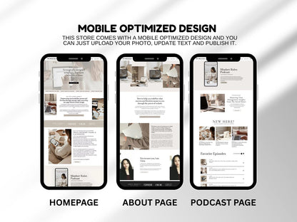 Showit Rose Website Template for Coaches
