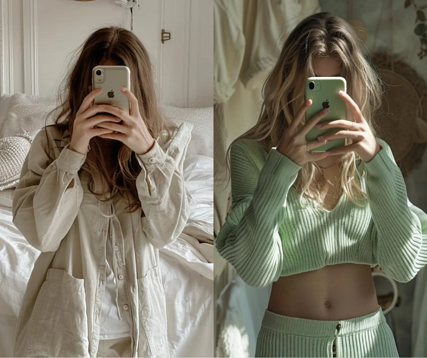 160 Sage Green Aesthetic Photos Bundle (PLR + MRR Included)
