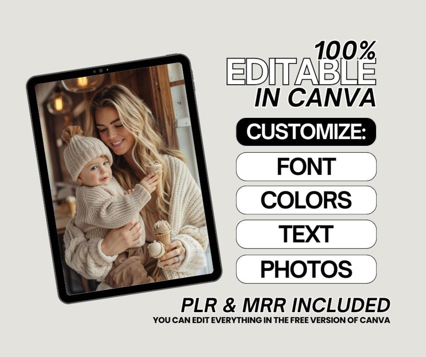 270 Motherhood Aesthetic Collection with Resell Rights | PLR + MRR