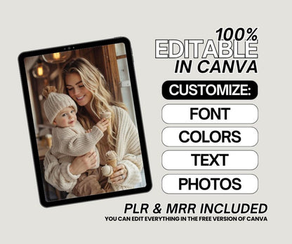 270 Motherhood Aesthetic Collection with Resell Rights | PLR + MRR