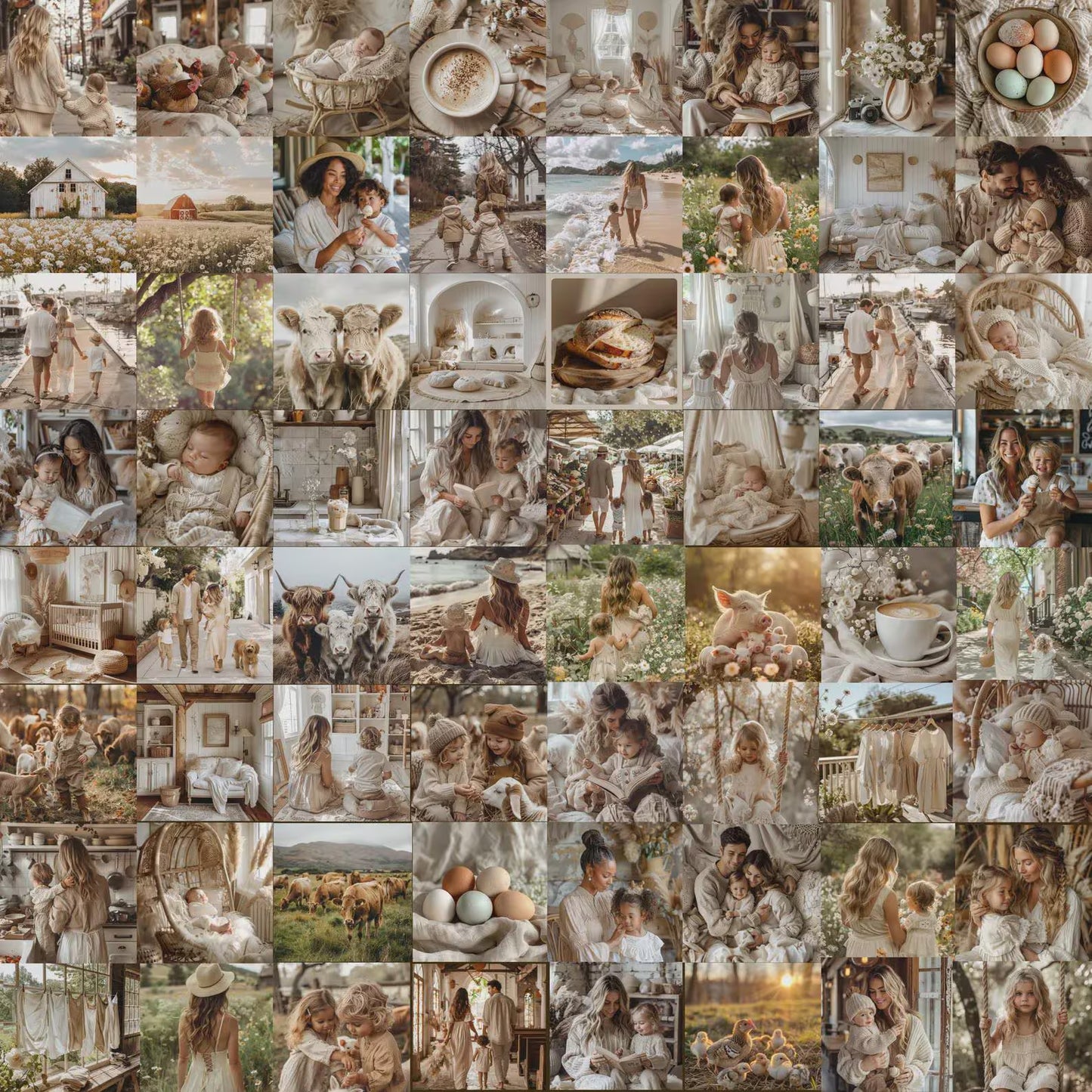 270 Motherhood Aesthetic Collection with Resell Rights | PLR + MRR