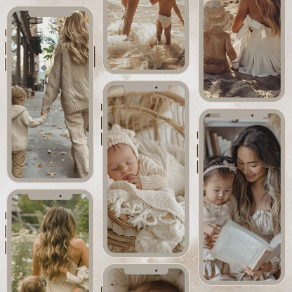 270 Motherhood Aesthetic Collection with Resell Rights | PLR + MRR
