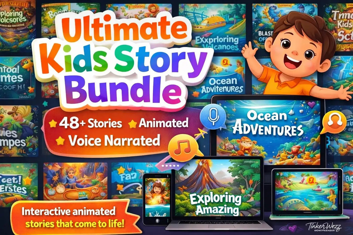 Ultimate PLR Kids Story Bundle: 48+ Animated & Voice-Narrated Kids Stories