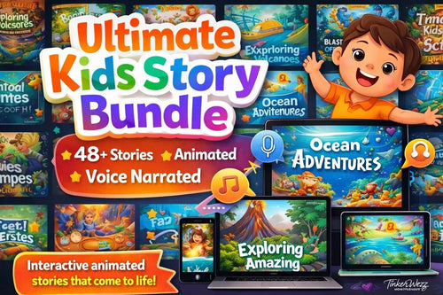 Ultimate PLR Kids Story Bundle: 48+ Animated & Voice-Narrated Kids Stories