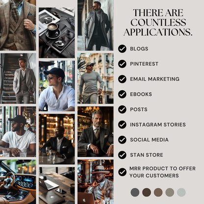 300 Faceless Men Luxury Collection with Resell Rights | PLR + MRR
