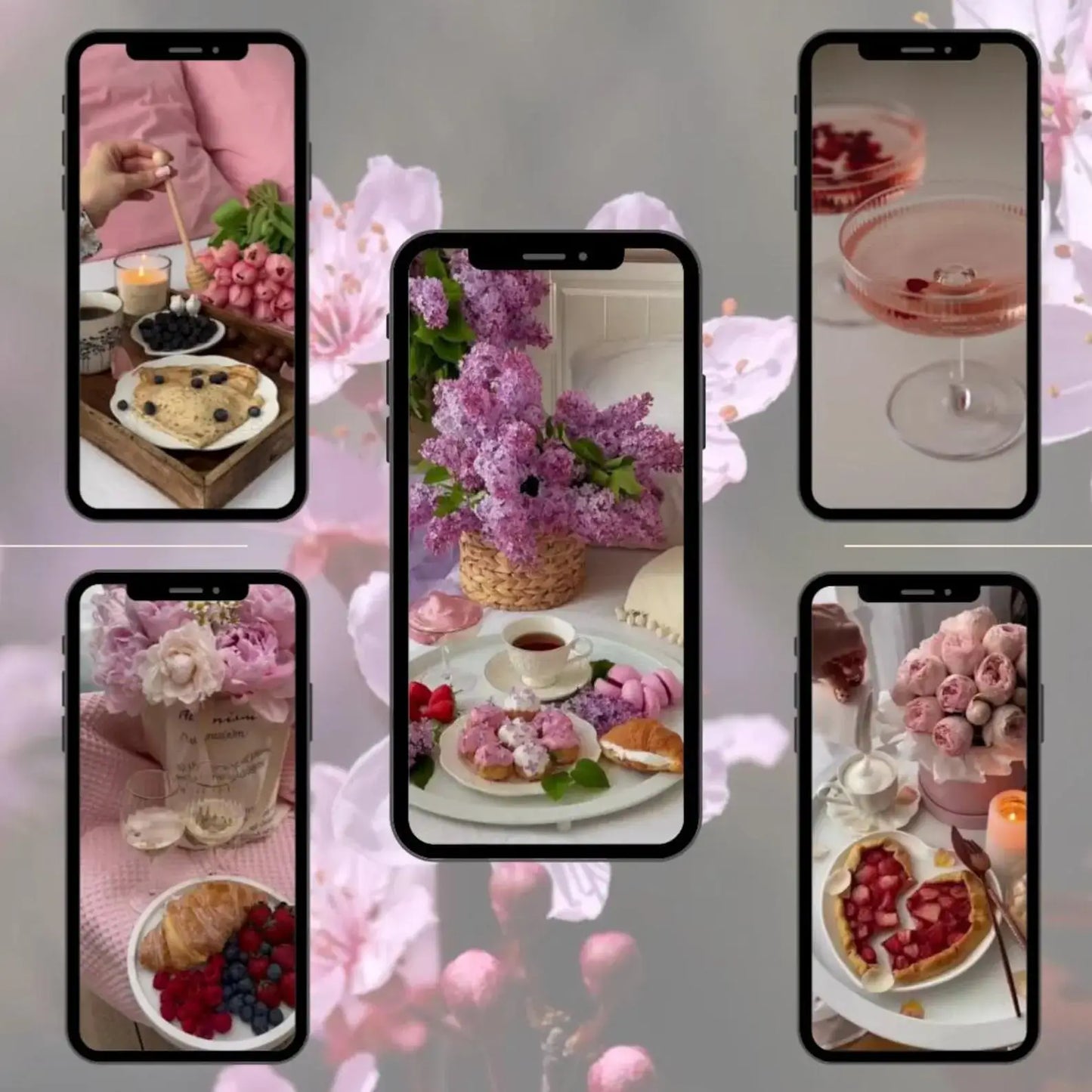 335+ Pink Aesthetic Photos, 800 Pink Coquette Reels & 100 Templates | PLR + MRR