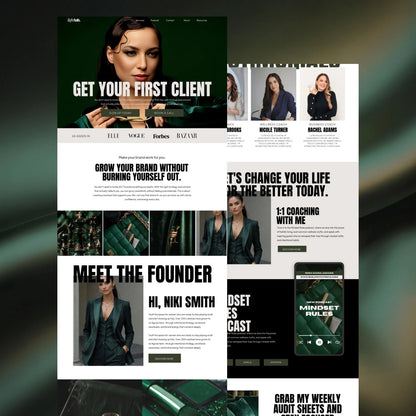 Showit Magneti Website Template #1: For Coaches, Speakers & Podcasters