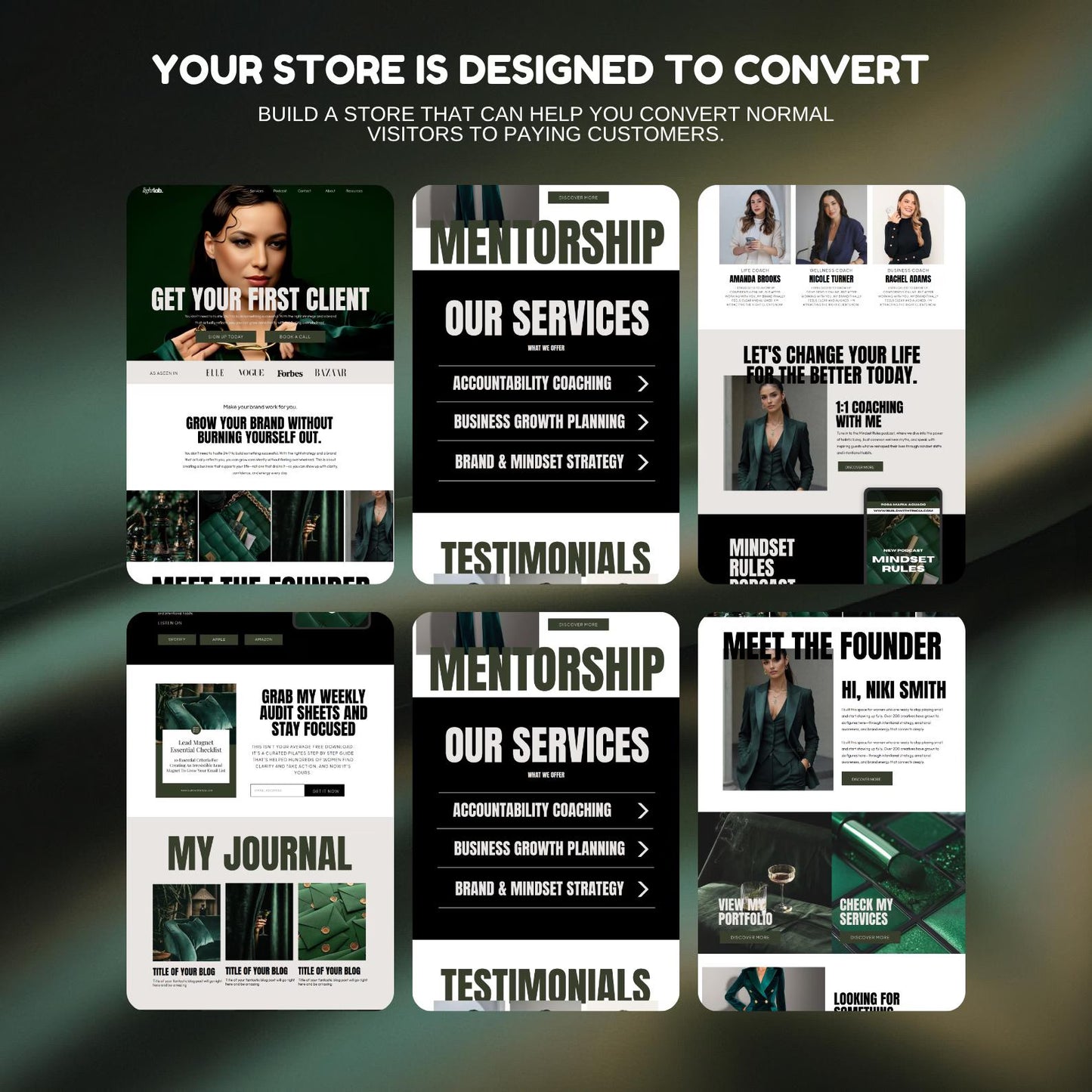 Showit Magneti Website Template #1: For Coaches, Speakers & Podcasters