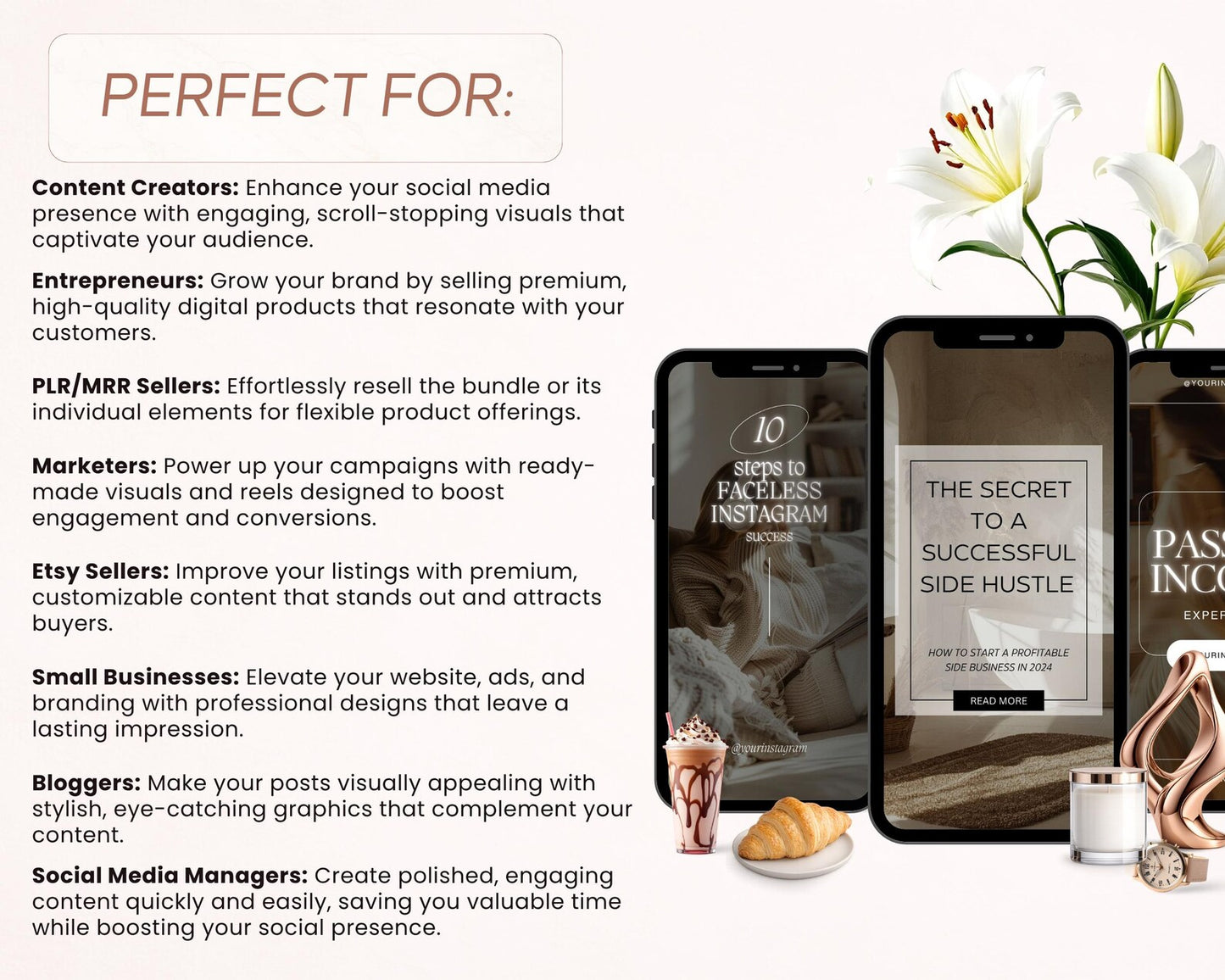 50 Instagram Reel Cover Templates | PLR &amp; MRR Rights