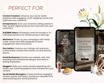 50 Instagram Reel Cover Templates | PLR &amp; MRR Rights
