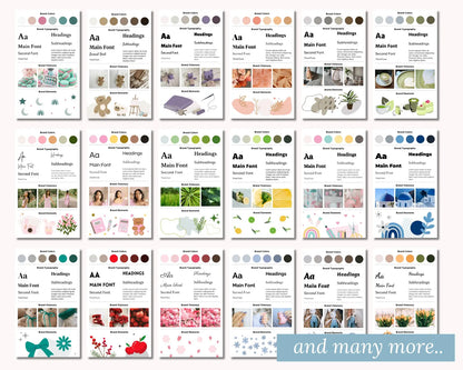 100+ PLR Brand Board Templates (Canva)
