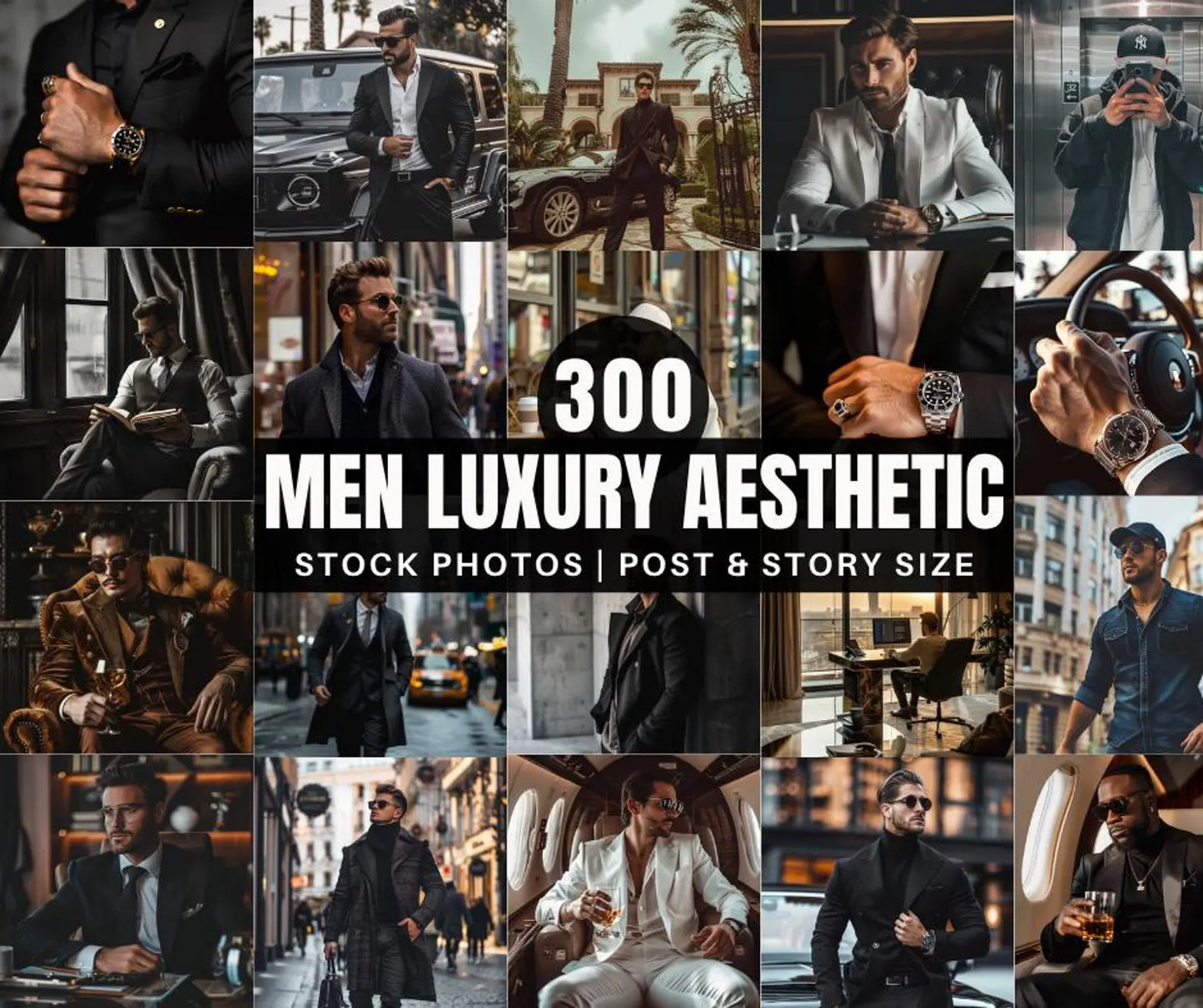 300 Faceless Men Luxury Collection with Resell Rights | PLR + MRR