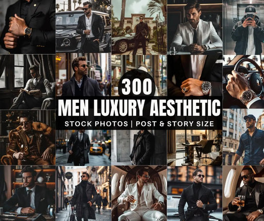 300 Faceless Men Luxury Collection with Resell Rights | PLR + MRR