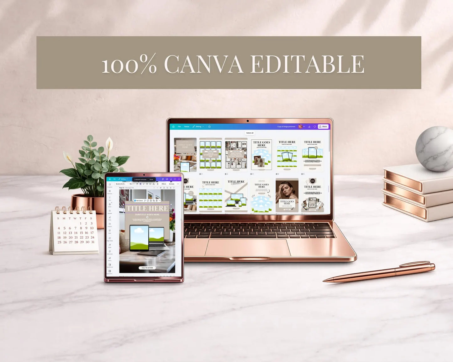 36 Beige Color Pinterest Pin Templates | PLR + MRR