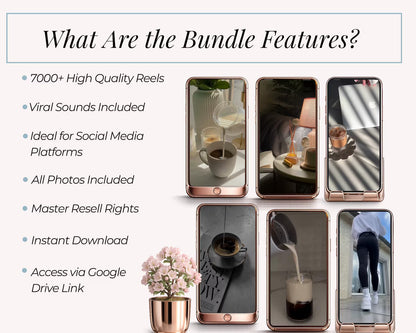 7,000+ Faceless Reels Bundle | Viral Instagram & TikTok Content Pack | PLR + MRR Included