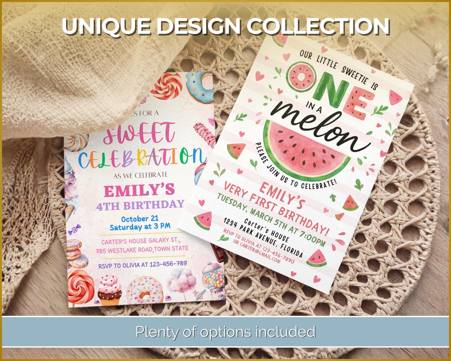 35 Birthday Invitation Templates | Editable Canva Templates | PLR + MRR Digital Product