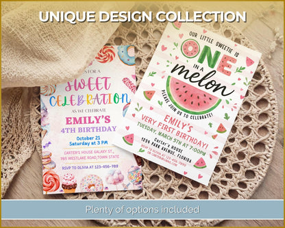 35 Birthday Invitation Templates | Editable Canva Templates | PLR + MRR Digital Product