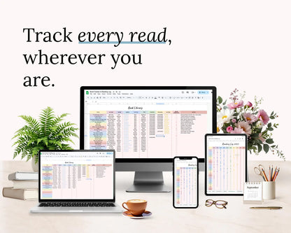 Book Tracker Spreadsheet Template with Resell Rights | PLR + MRR