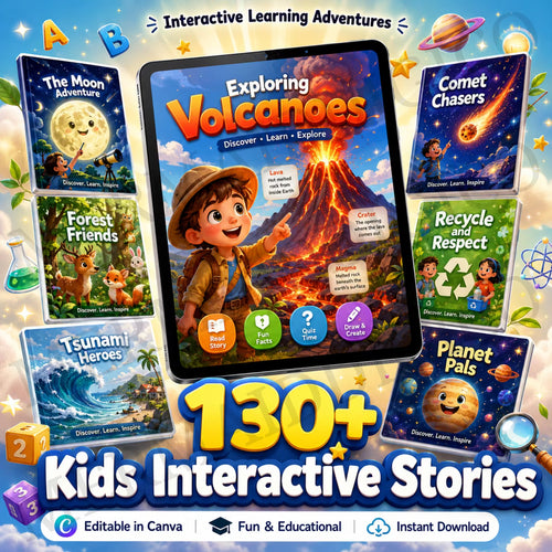 Little Minds & Curious Hearts: Stories That Shape Young Kinds | 130+ Interactive Stories with Resell Rights