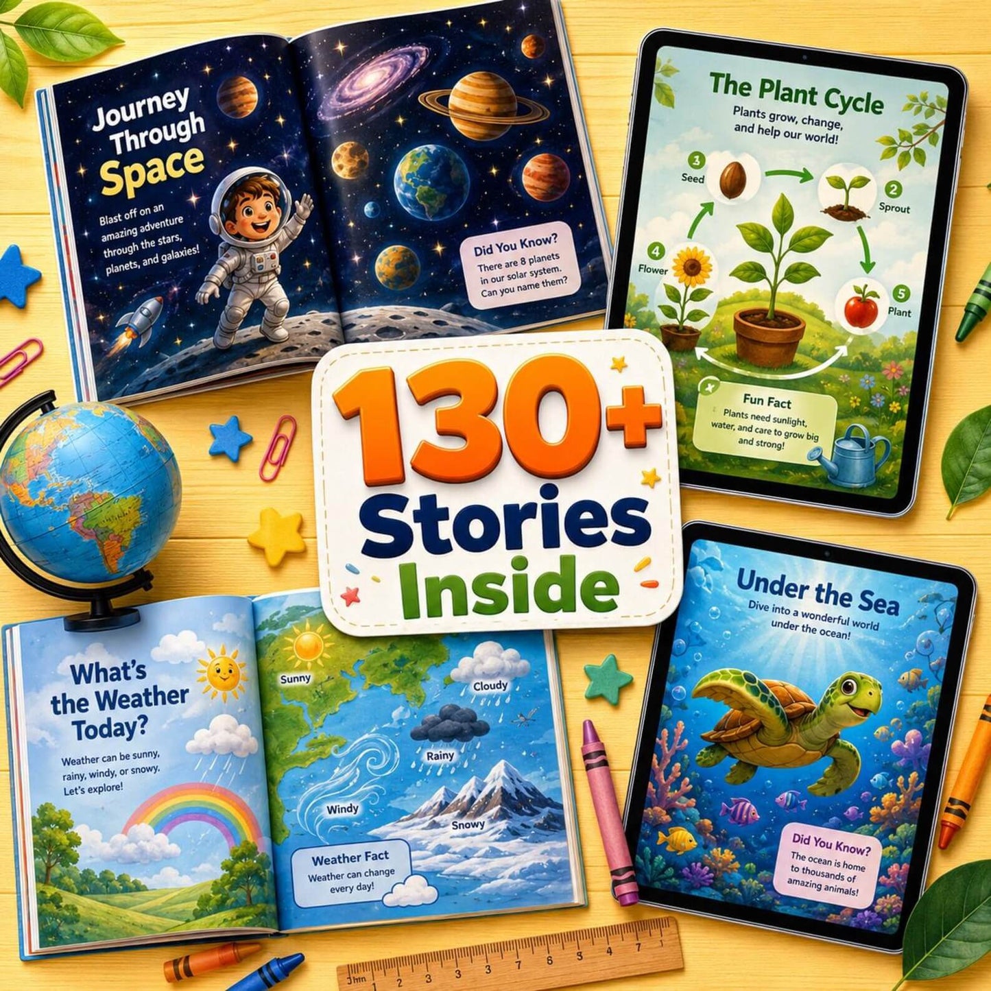 Little Minds & Curious Hearts: Stories That Shape Young Kinds | 130+ Interactive Stories with Resell Rights