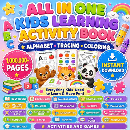 25,000+ Printable Learning Activities, Worksheets, Games & Coloring Pages with Resell Rights