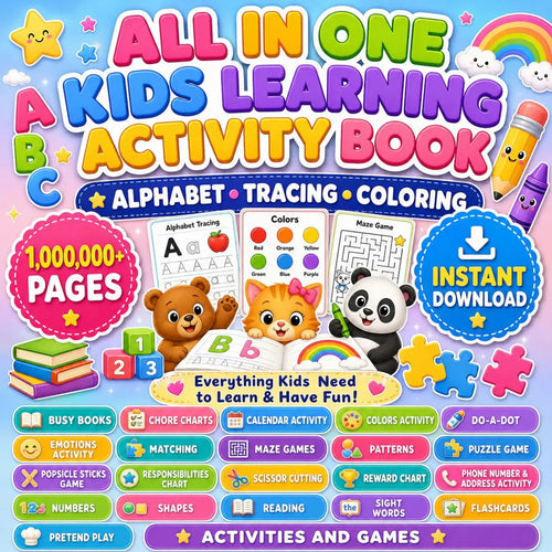 25,000+ Printable Learning Activities, Worksheets, Games & Coloring Pages with Resell Rights