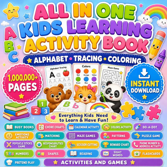 25,000+ Printable Learning Activities, Worksheets, Games & Coloring Pages with Resell Rights