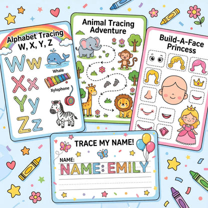 25,000+ Printable Learning Activities, Worksheets, Games & Coloring Pages with Resell Rights