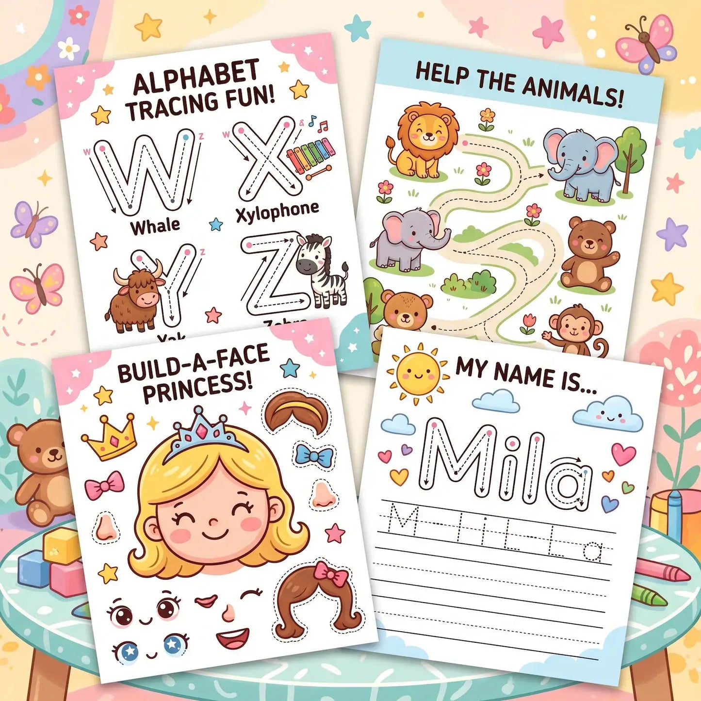 25,000+ Printable Learning Activities, Worksheets, Games & Coloring Pages with Resell Rights