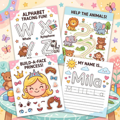 25,000+ Printable Learning Activities, Worksheets, Games & Coloring Pages with Resell Rights