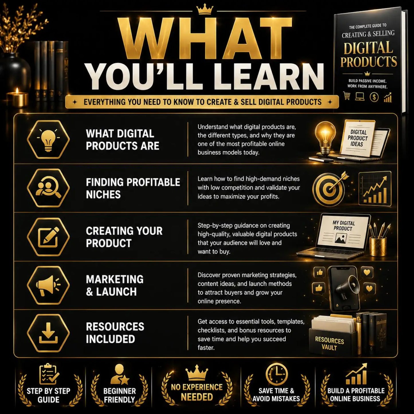 How to Create & Sell Digital Products | Beginner Passive Income Guide