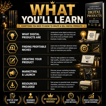 How to Create & Sell Digital Products | Beginner Passive Income Guide